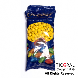 LENTEJAS DE CHOCOLATE CONFITADO AMARILLA CHOCOLART X 500gr